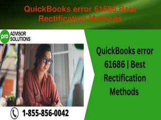 QuickBooks error 61686 | Best Rectification Methods