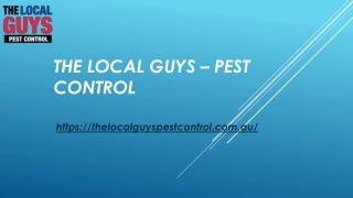 Commercial Pest Control Perth | Thelocalguyspestcontrol.com.au