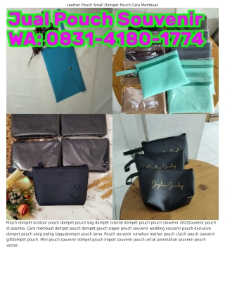 O8౩l–4l8O–l774 (WA) Pouch Kulit Normal Souvenir Pouch Kosmetik
