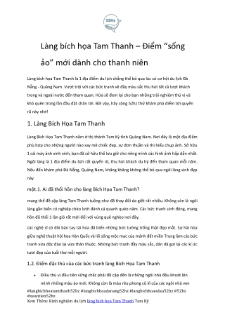 Cam Nang Chinh Phuc Lang Bich Hoa Tam Thanh 52hz