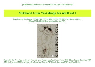 {DOWNLOAD} Childhood Lover Yaoi Manga For Adult Vol 6 eBook PDF