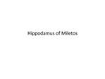 Hippodamus of Miletos
