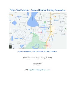 Ridge Top Exteriors - Tarpon Springs Roofing Contractor