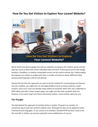How Do You Get Visitors to Explore Your Laravel Website