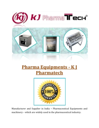 Pharma Equipments