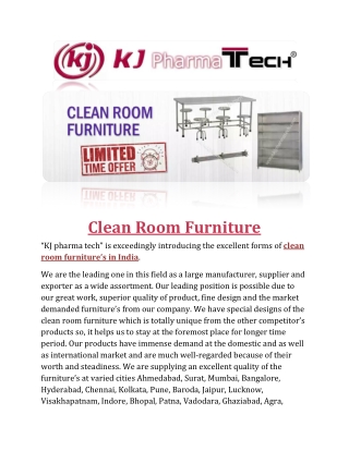 Clean Room Furniture india