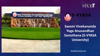 S-VYASA University PDF