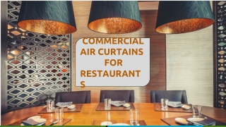 Insect control commercial air curtains for restaurants