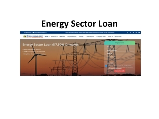 Energy Sector Loan
