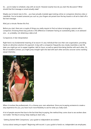 escorts: A Simple Definition