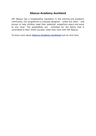 Abacus Academy Auckland