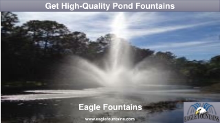 Get High-Quality Pond Fountains