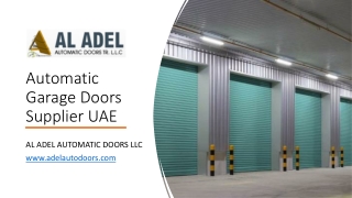 Automatic Garage Doors Supplier UAE_