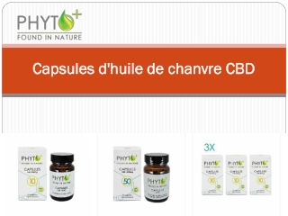 Capsules d'huile de chanvre CBD