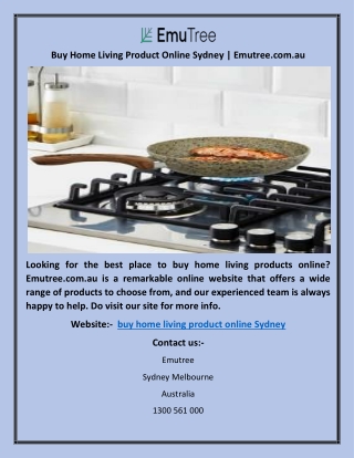 Buy Home Living Product Online Sydney | Emutree.com.au