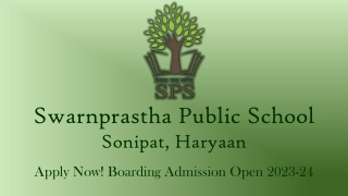 Boarding School Nursery Admission 2023-24