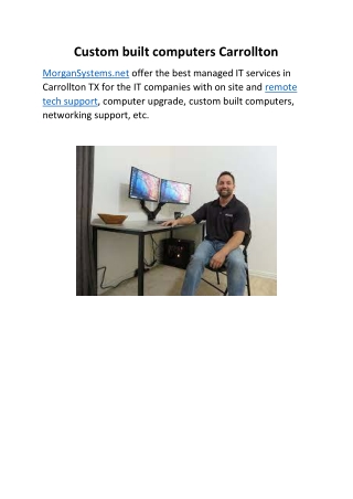 Custom built computers Carrollton