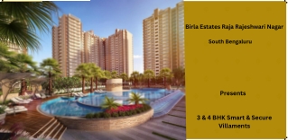 Birla Estates Raja Rajeshwari Nagar Bangalore  -  E-Brochure