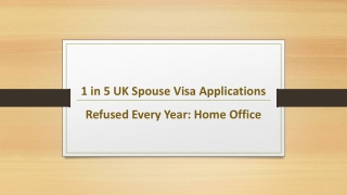 1 in 5 UK Spouse Visa Applications Refused Every Year