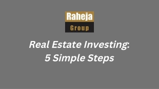 Real Estate Investing 5 Simple Steps