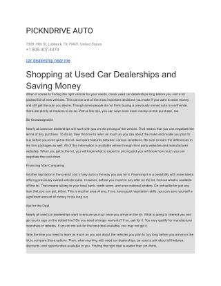PICKNDRIVE AUTO