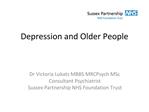 Depression and Older People