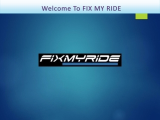 FIX MY RIDE