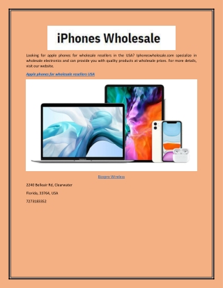 Apple Phones for Wholesale Resellers Usa  Iphoneswholesale.com