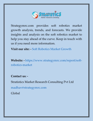 Soft Robotics Market Growth  Strategymrc.com