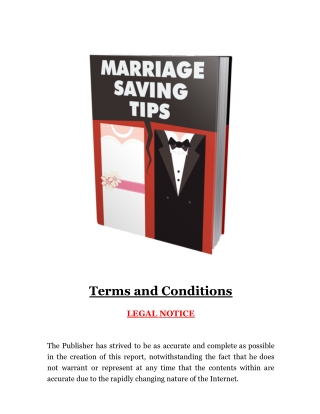Marriage saving tips