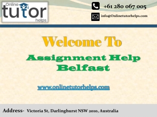 Assignment Help Belfast PPT