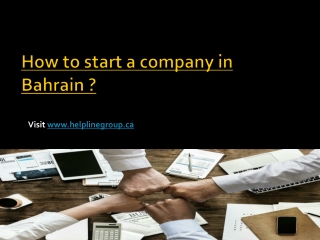 How to start a company in Bahrain