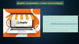 Shopify Ecommerce Store Development