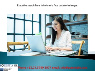 Executive search firms in Indonesia face certain challenges