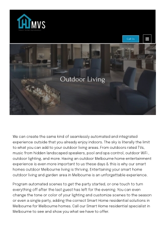 Outdoor Living & Home Automation Solutions Melbourne