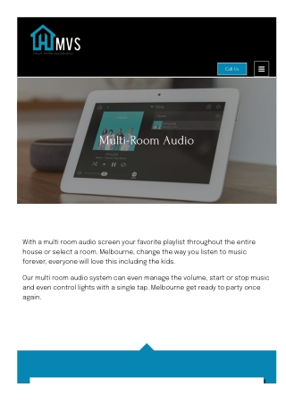 Multi Room Audio And Home Audio Installation Melbourne