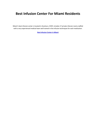 Best Infusion Center in Miami (1)