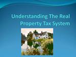 Understanding The Real Property Tax System