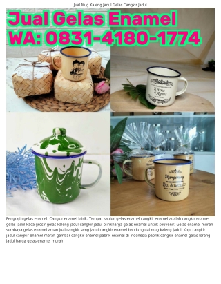 O83I–ㄐI8O–I77ㄐ (WA) Kekurangan Cangkir Enamel Sablon Gelas Enamel