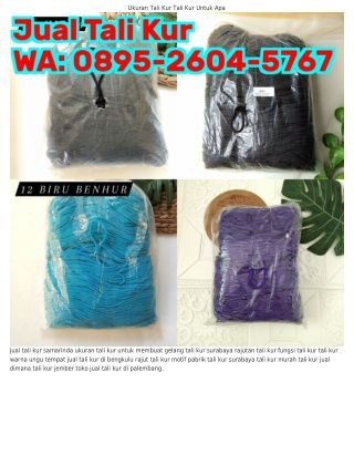 0895-ᒿϬ0Ꮞ-57Ϭ7 (WA) Tali Kur Jogja Jual Tali Kur Jogja