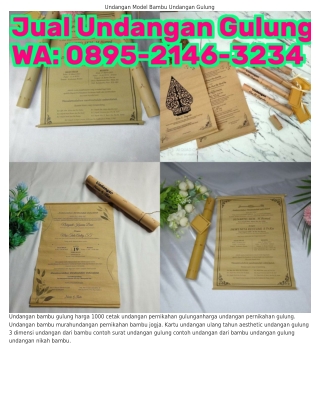 Ô8ᑫ5.2lᏎ6.౩2౩Ꮞ (WA) Harga Undangan Gulung Desain Undangan Gulungan