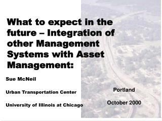 What to expect in the future – Integration of other Management Systems with Asset Management: