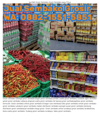 Ö88ᒿ·l55l·585l (WA) Grosir Sembako Semarang 2023 Grosir Sembako Ponorogo