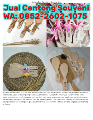 O852_2ᏮO2_lOᜪ5 (WA) Souvenir Pernikahan Centong Sayur Centong Batok Kelapa