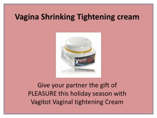 Buy Vaginal Tightening Cream Online India