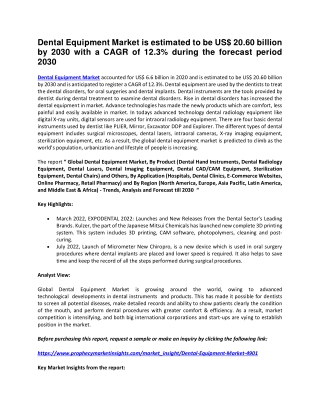 Dental Equipment Market
