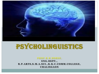 Psycholinguistics