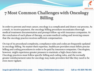 7 Most Common Challenges with Oncology Billing.