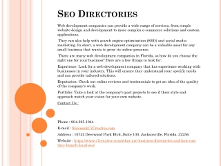 Seo Directories