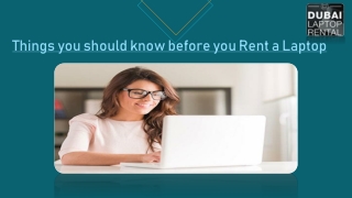 Things you should know before you Rent a Laptop